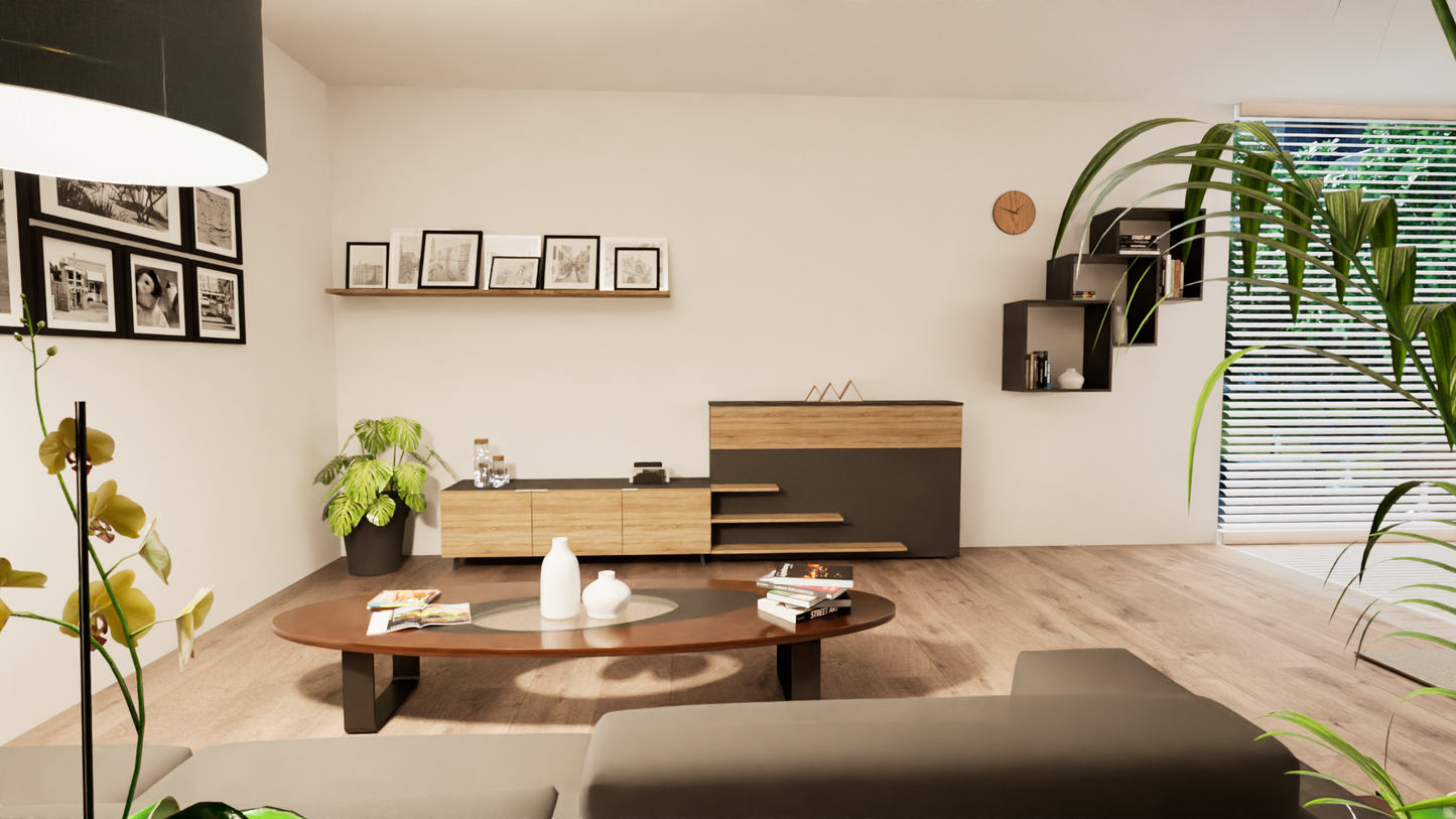 TV Up Livingroom mit Sideboard