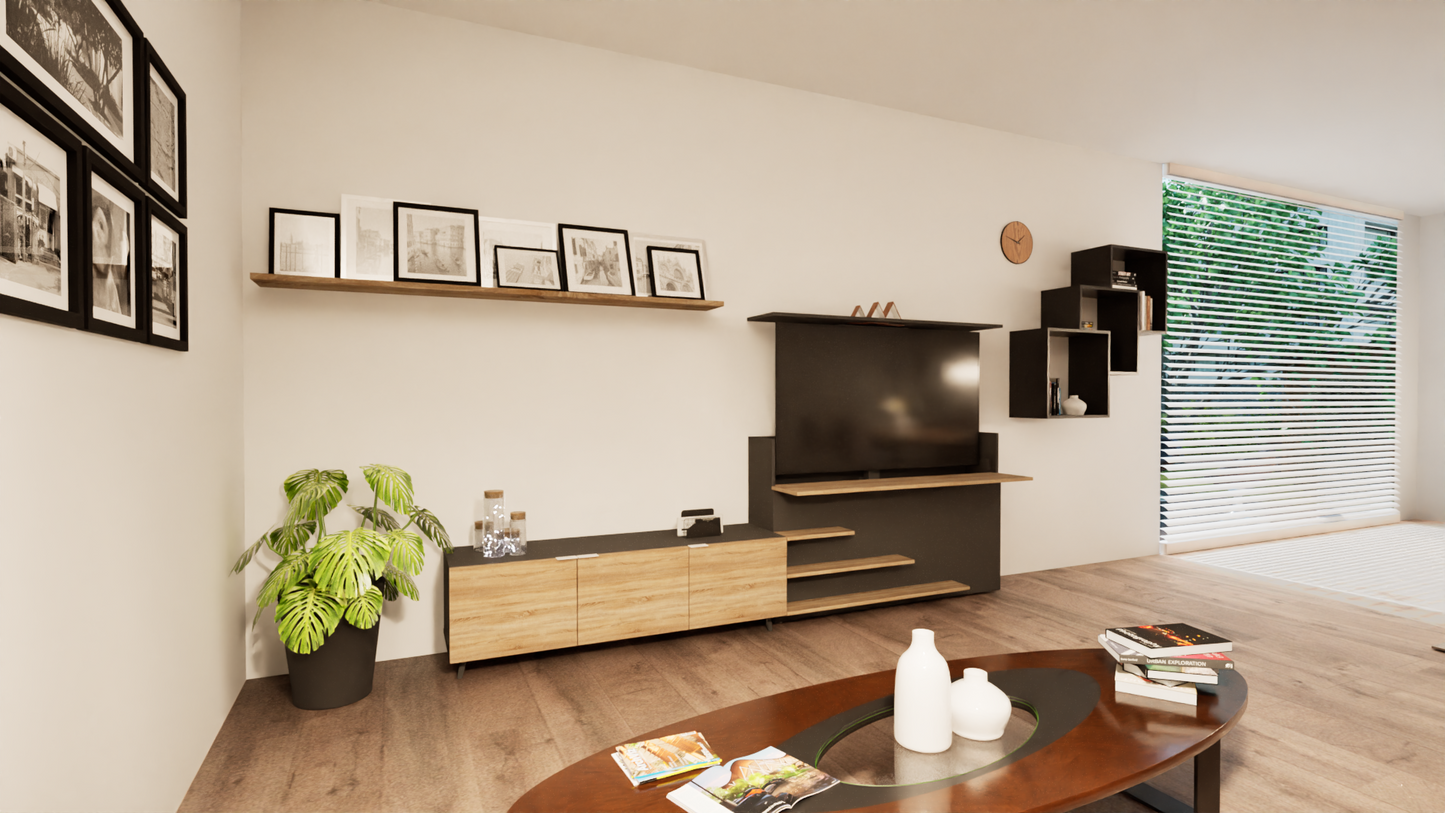 TV Up Livingroom mit Sideboard