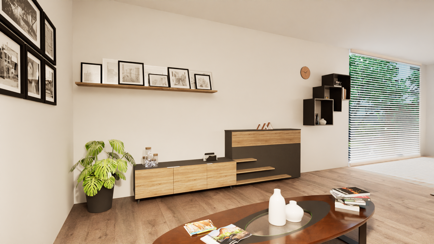TV Up Livingroom mit Sideboard