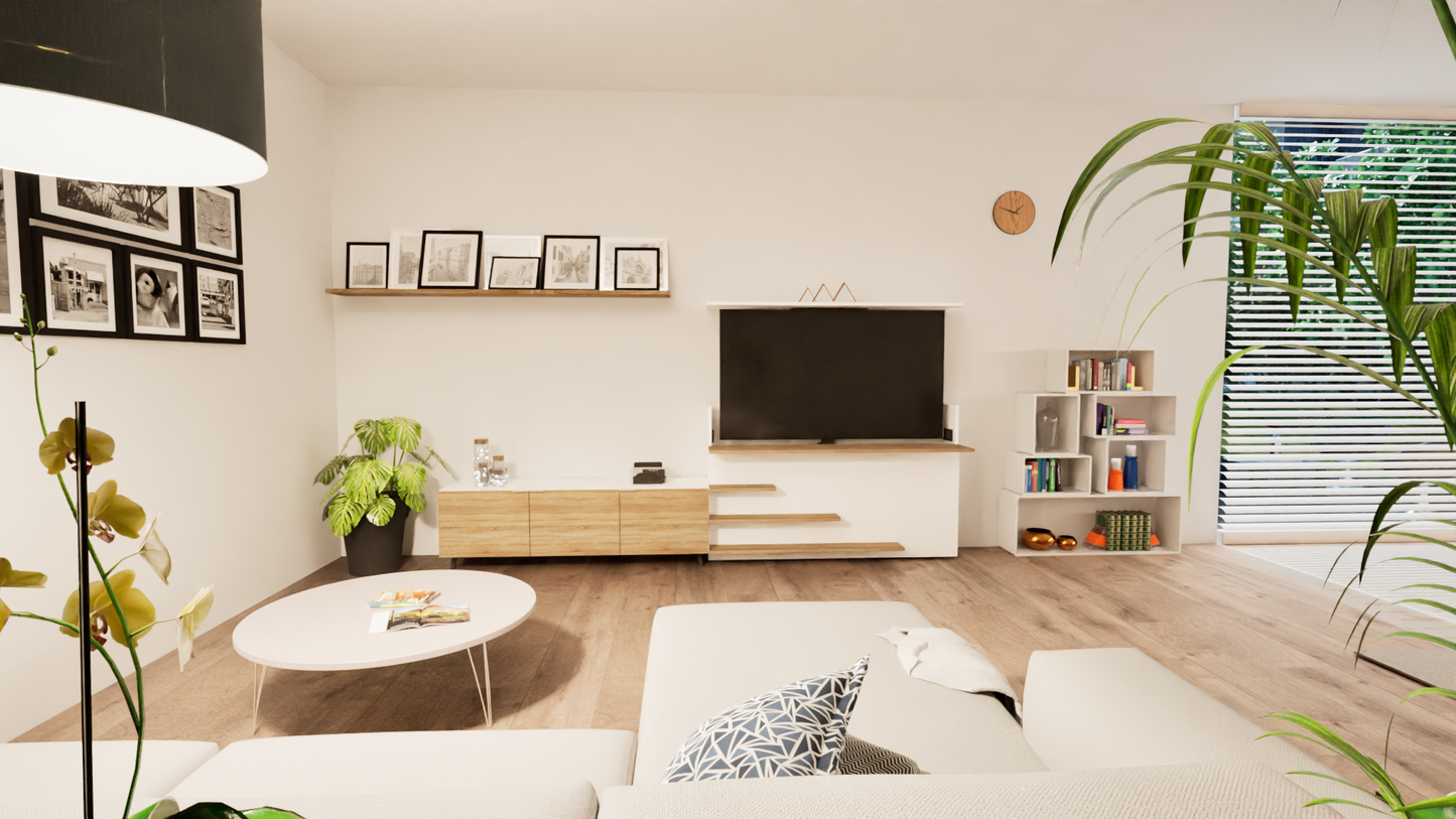 TV Up Livingroom mit Sideboard