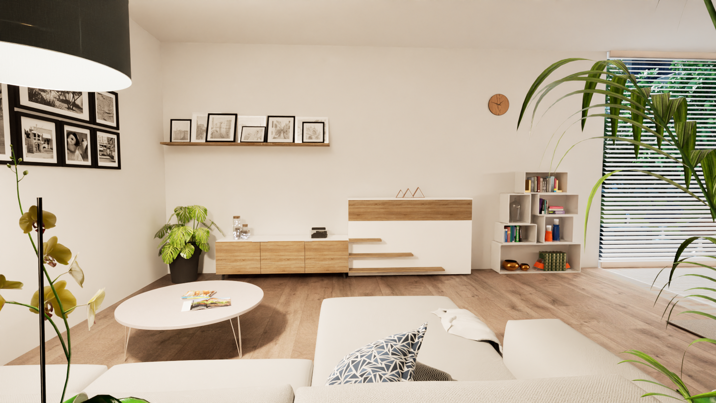 TV Up Livingroom mit Sideboard